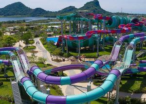Wholesale Hotel Custom Water Slides , Swimming Pool Water Slides 10 Years Life Span from china suppliers