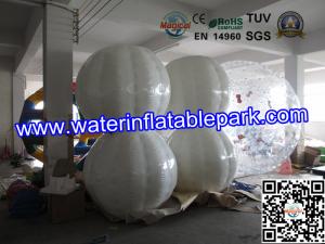 China White 1.0mm  TPU Inflatable Bumper Ball Rental ODM / OEM Available on sale