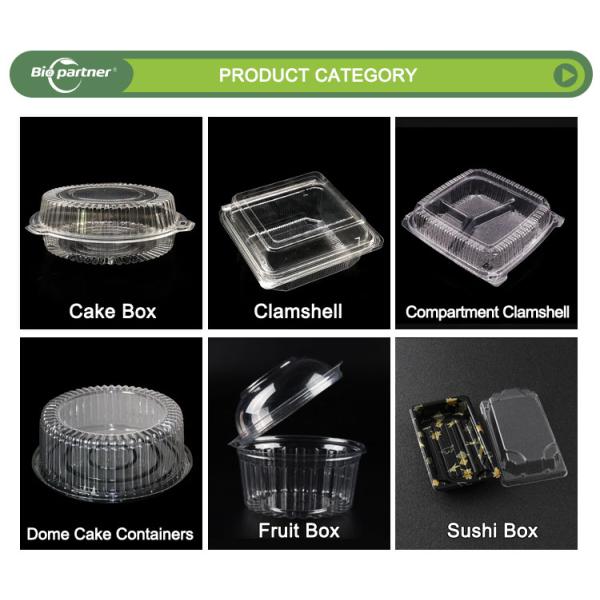 16 Oz Clear Plastic Container Tamper Evident Proof Pre Cut Fruit Clamshell Clear Vegetable Punnet