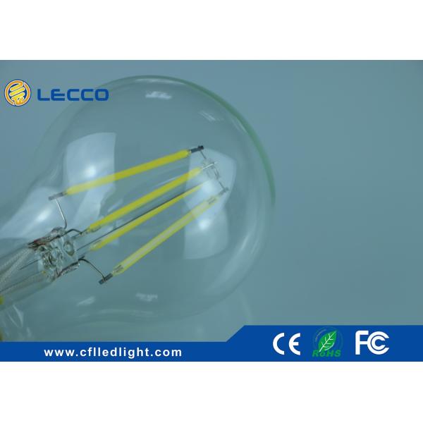 4 Watt Filament Led Light Bulbs E27 Glass Cover 6000K Color Temperature