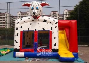 Wholesale Outdoor N indoor spotted dog inflatable bounce house with slide for family yard parties from china suppliers