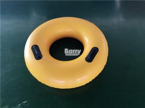 Wholesale PVC Inflatable Swim Ring With Handles , Water Float Donut Swim Ring For Pool from china suppliers