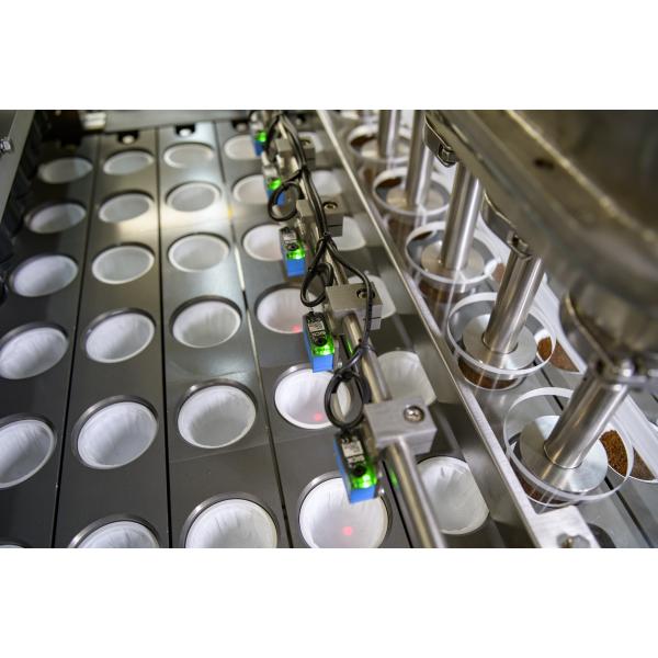 Six Lanes Empty Kcup Coffee Capsule Filling Sealing Machine