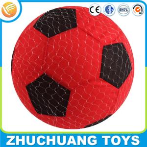 Wholesale 40cm inflatable fabric covered beach soccer plush ball toy from china suppliers