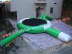 Inflatable water trampoline combo toys with durable 0.9MM PVC tarpaulin material