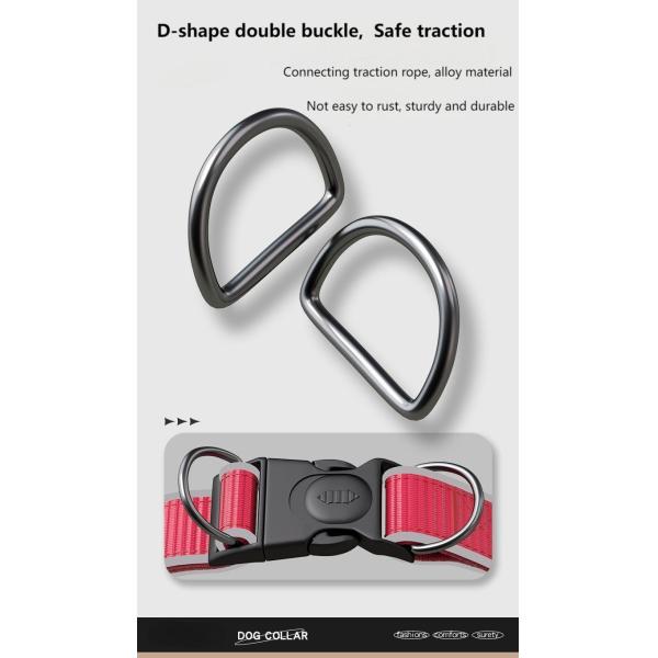 Anti Lost Adjustable Reflective Dog Collars Custom Dog Collars