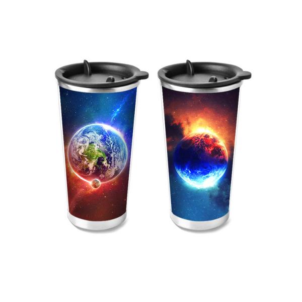 Customized PP / PET 3D Lenticular Cup Printing 75ml - 1500ml Non-toxic