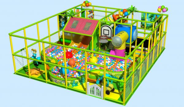 Quality kids playground games jungle theme playground equipment tube slide kids playground for sale