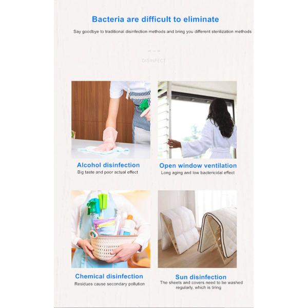 Desktop UV Germicidal Lamp , Household High Output UV Lamp For Room Sterilization