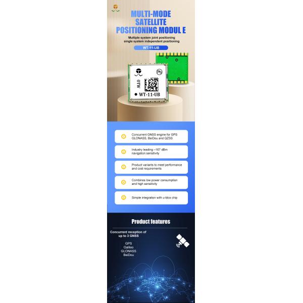 WT-11-UB Ultra Consumption GNSS Receiver Module With UART TTL And NMEA GLL Output