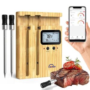 Long Range 165ft Tuya App Remote Smart Bbq Cooking Thermometer Bluetooth 5.0