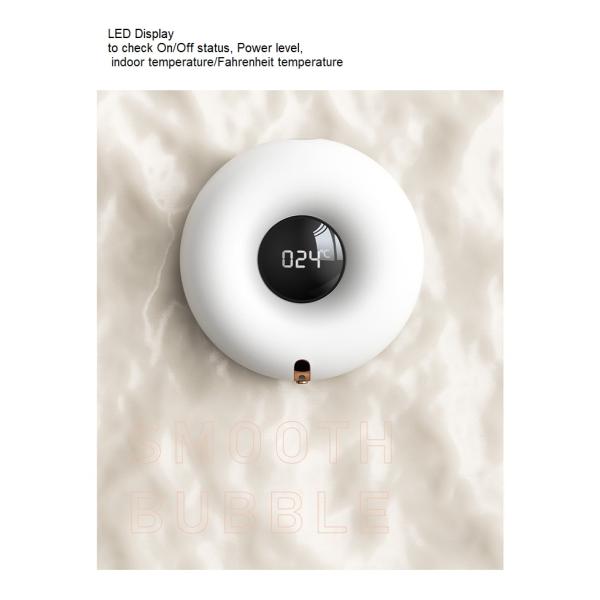 Wall Mount Donut Foaming Automatic Soap Dispenser Punch Free Rechargeable Touchless