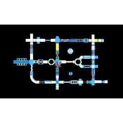 China 65x38 Meter Inflatable Floating Water Park Games Inflatable Fun Aqua Park Equipment for sale