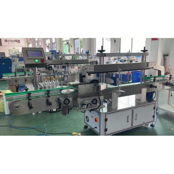 Fully automatic single side labeling machine, dishwashing detergent flat bottle labeling machine CH-901 porcelain cleaning labeling machine