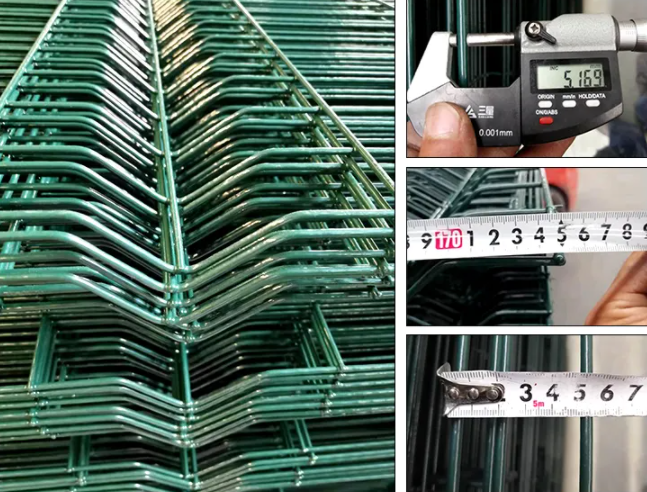 Hot Dip Galvanized 3D Curved Fence For Airport 50*150mm Mesh Hole
