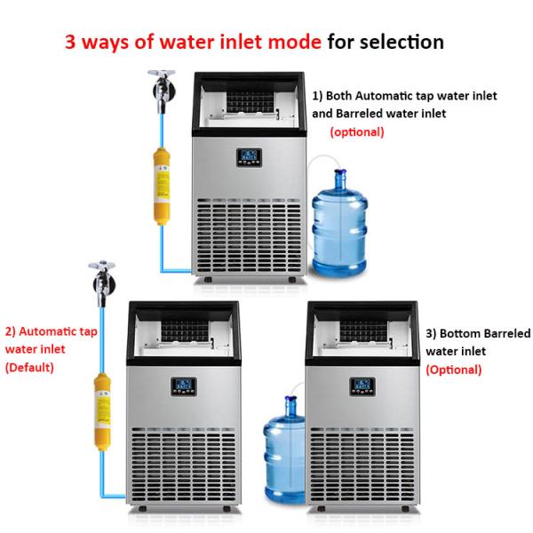 Ice Block Making Machine 60kg Ice Cube Maker Automatic Home Commercial Small Ice Maker for Ice output per 24 hours 50KG