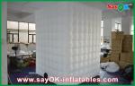 Inflatable Cube Tent 2.6m Height White Quadrate Strong Oxford Cloth Photobooth