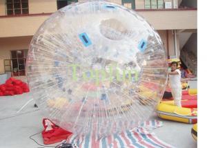 China Clear PVC Inflatable Zorb Ball High-frequency Roller Zorbing Ball On Land on sale