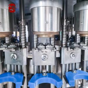 China Automatic Carbonated Drink Glass Bottle Washer Capping Filling Machine Processing Line on sale