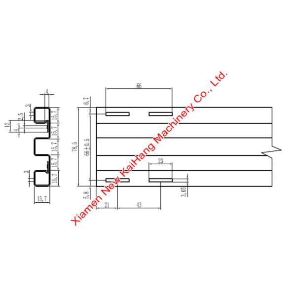 Sheet Door Frame Metal Cold Roll Forming Making Machine with Hole Punching function, Guide Door Rails
