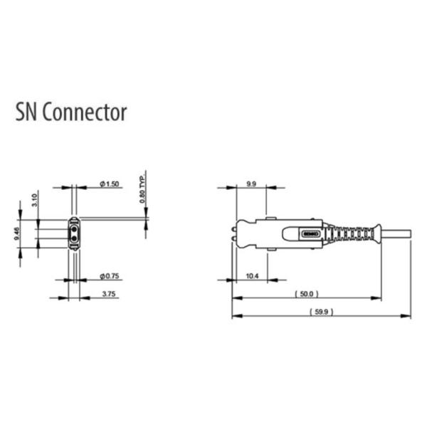 Duplex Connector OM3 Fiber Optic Patch Cord For 400G Transceiver