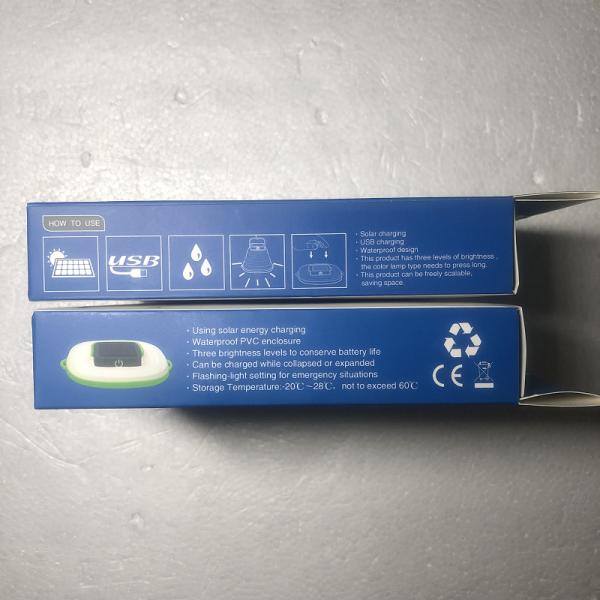 Outdoor Portable Solar Lamp Solar Powered Collapsible Lantern Customized