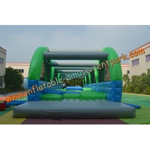 Anti-UV Inflatables Obstacle Course , Inflatable Obstacle Jumper 18m