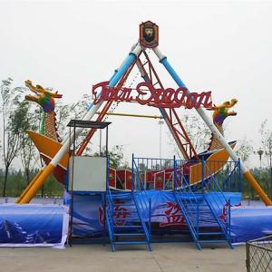 Wholesale Theme Park Pirate Ship Ride , Pirate Ship Boat Ride With Dragon Decoration from china suppliers