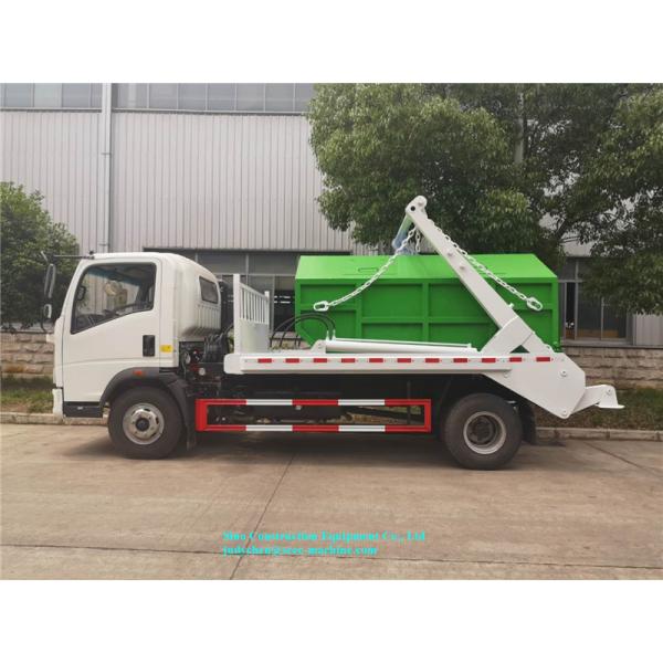 Sinotruk Howo 4x2 Sewer Suction Truck 5m3 Arm Roll Container Garbage Bin