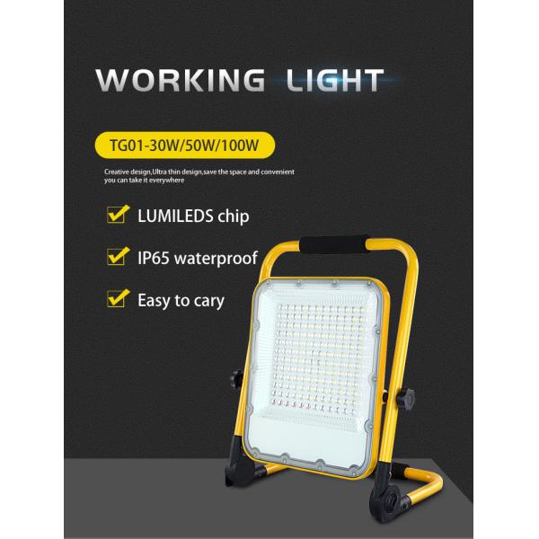 12volt Standing LED Work Light 20000 Lumen Battery Operated Handheld Retractable Temporary Lighting