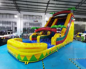 Wholesale ODM Jumping Bounce House Inflatable Water Slide With Pool from china suppliers