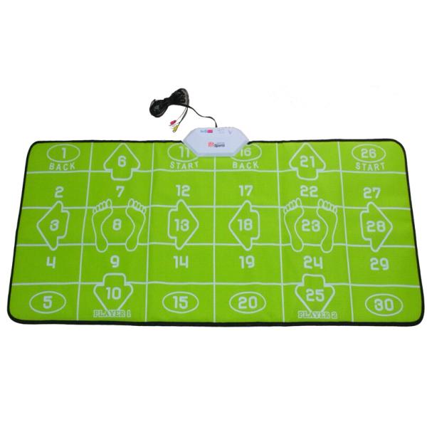 32 Bit TV PC USB Game Interactive Dance Mat Green For 2 Players