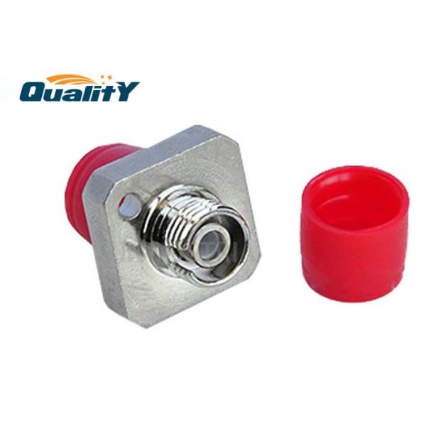 FC SM Square Copper Fiber Optic Cable Adapter , Simplex Optical Fiber Adapter
