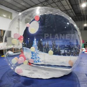 Wholesale Christmas Decoration Giant Inflatable Snow Globe Inflatable Bounce House Photo Booth from china suppliers