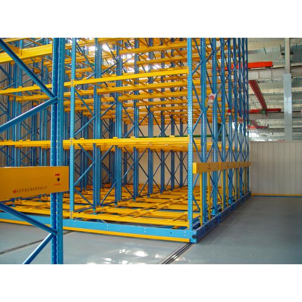 Space-saving Electric Mobile Storage Rack System Movable Racking Electric Movable Rack For Pallet Storage