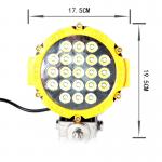63W 7 Inch Led Driving Lights For Cars Flood /Spot Black Red Yellow Driving Led