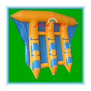 Exciting PVC Inflatable Fly Fishing Boats Banana Shape for Water Park(CY-M2729)