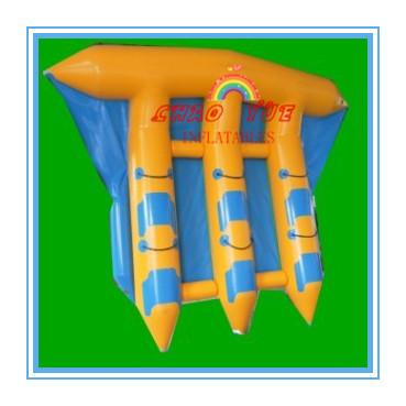 Quality Exciting PVC Inflatable Fly Fishing Boats Banana Shape for Water Park(CY-M2729) for sale