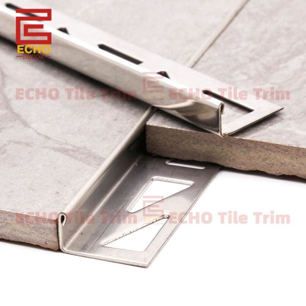 aluminium white Edge Tile Trim angle