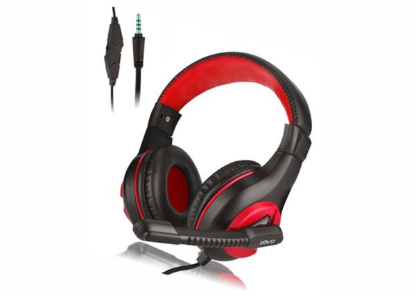 DL Sound PS4 PS5 Gaming Headset 105dB Sensitivity Red And Black Gaming Headset