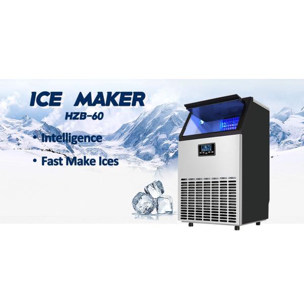 Ice Block Making Machine 60kg Ice Cube Maker Automatic Home Commercial Small Ice Maker for Ice output per 24 hours 50KG