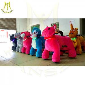 China Hansel horse back riding machine ride on toy amusement park rides for rent outdoor park games animal scooters in mall on sale
