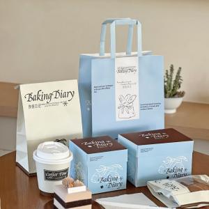 Wholesale Folding Custom Packaging Boxes 15x10x10cm 10x10x10cm Rectangular Cake Packaging Box from china suppliers