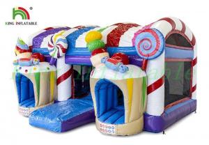 China Kids Inflatable Jumping Castle Amazing Candy / Ice Cream World Design on sale