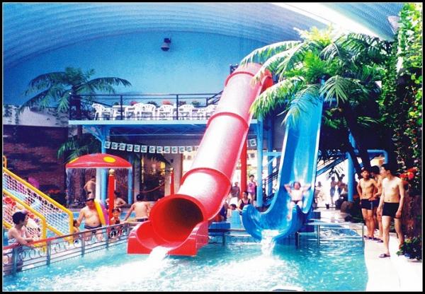 Quality Indoor / Outdoor Fiberglass Water Slides Games For Kids / Family Holiday Resort for sale