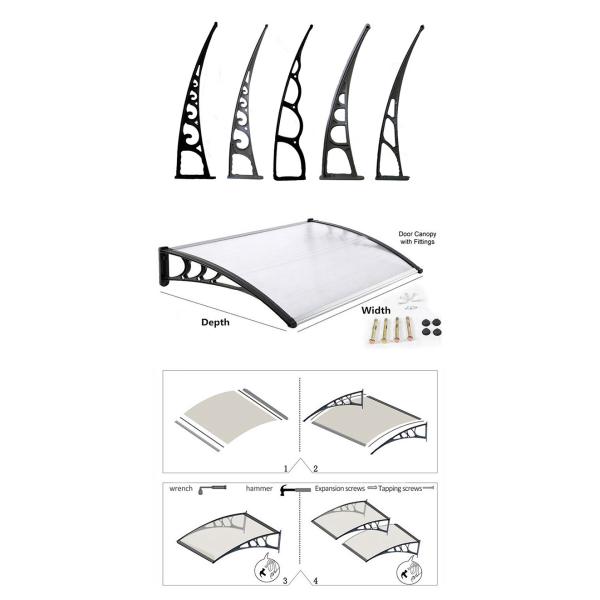 Door Roofing PC Rainbow 8mm Polycarbonate Solid Sheet