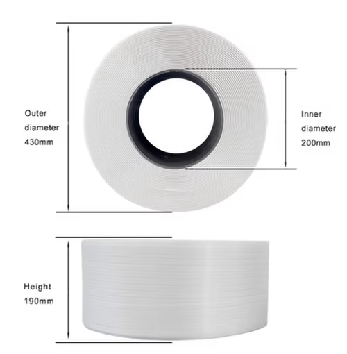 5-19mm PP Strap Band Plastic Packing Belt Polypropylene Strapping With Multipurpose