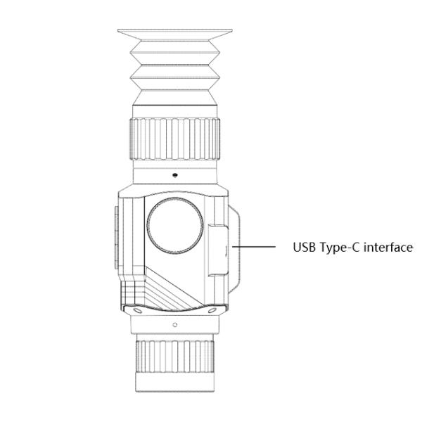 Uncooled Focal 8G BMP Type-C 50Hz 25mm CCD Thermal Camera Module