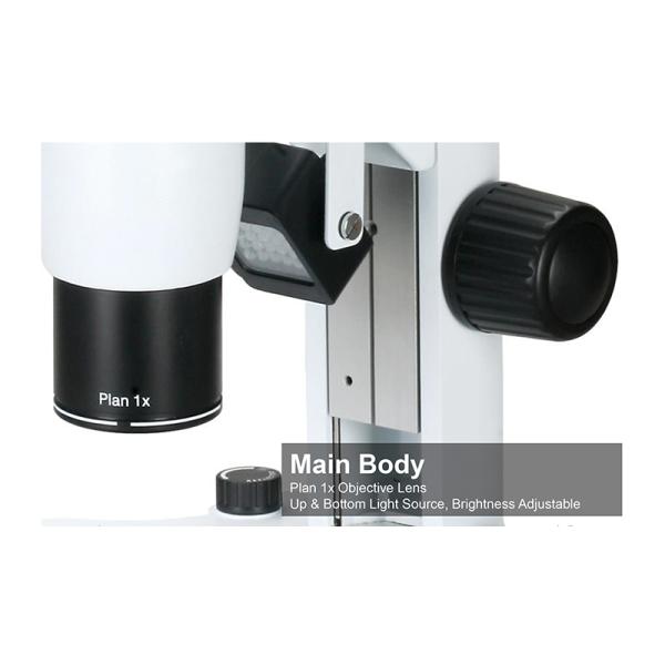 Inclined Head A23.1001 Stereo Zoom Binocular Microscope Max 0.8~8x