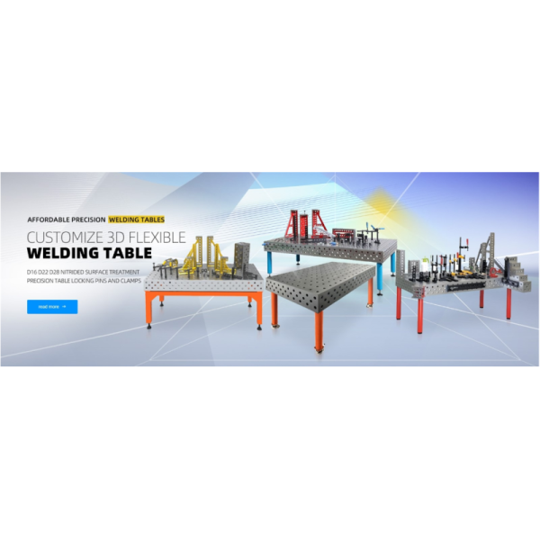 D28 Welding Fixture Table with Clamps High Precision 3D Welding Table